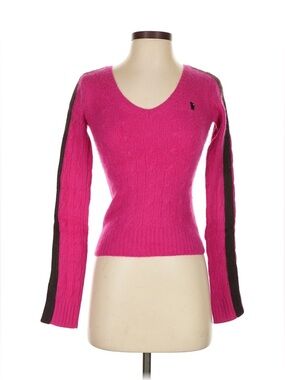 Juicy Couture Y2K Vintage Cashmere V Neck Sweater Petite